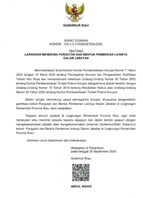 Anomali Kasus Abdul Wahid: Aktivis Riau Soroti Potensi Kriminalisasi Pejabat Anti-Korupsi