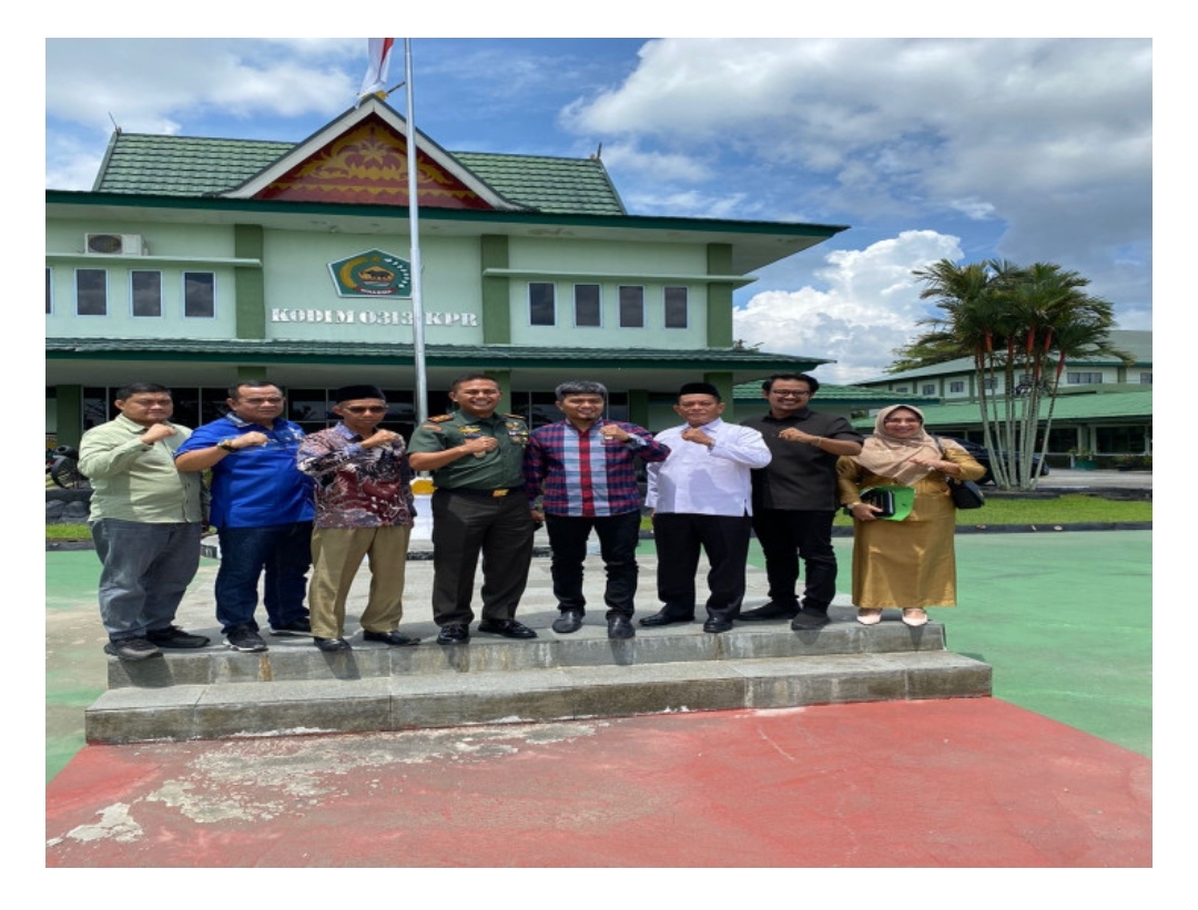Dandim 0313/KPR Sambut Kunjungan Kerja Komisi 1 DPRD Kampar