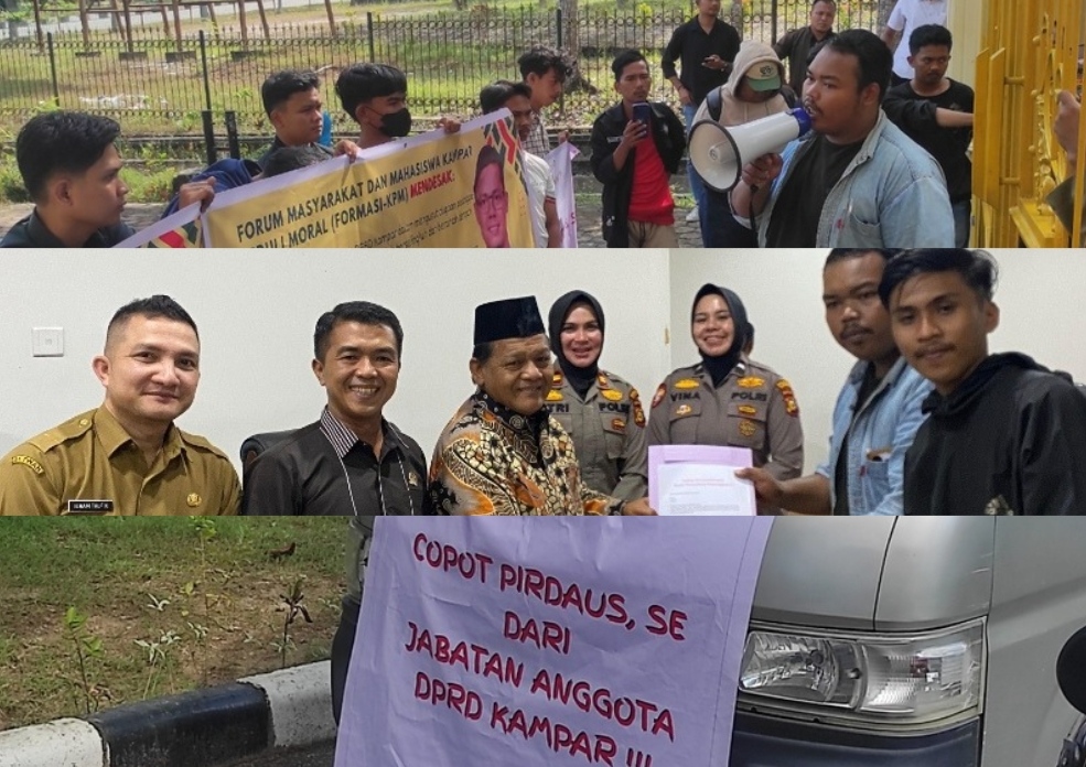 Formasi-KPM Geruduk DPRD Kampar, Isu Oknum Dewan tak Bermoral Menggema, BK Nyatakan Akan Tindak Dengan Serius