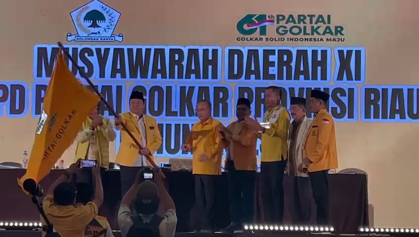 Yulisman Terpilih Aklamasi Pimpin Golkar Riau Lima Tahun Kedepan